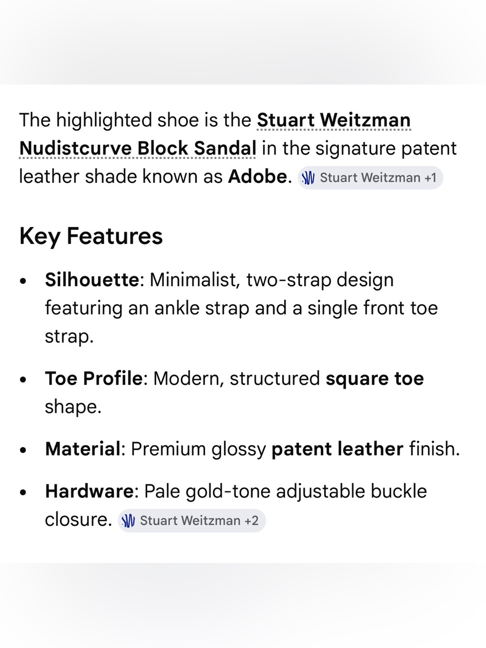 Stuart Weitzman Neutral Tan Block Heel Ankle-Strap Sandals - Picture 2 of 16